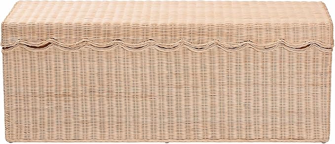 Bali & pari Damita Scallop Natural Rattan Chest