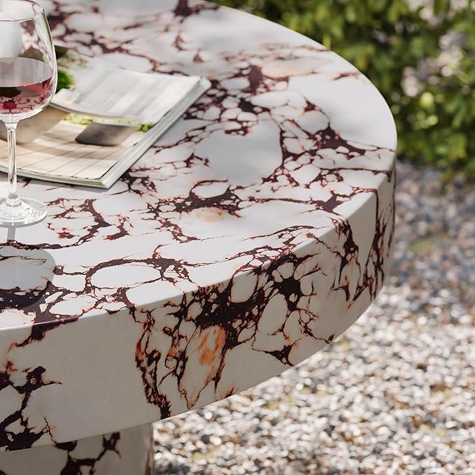 Modway Alora Round Concrete Coffee Table