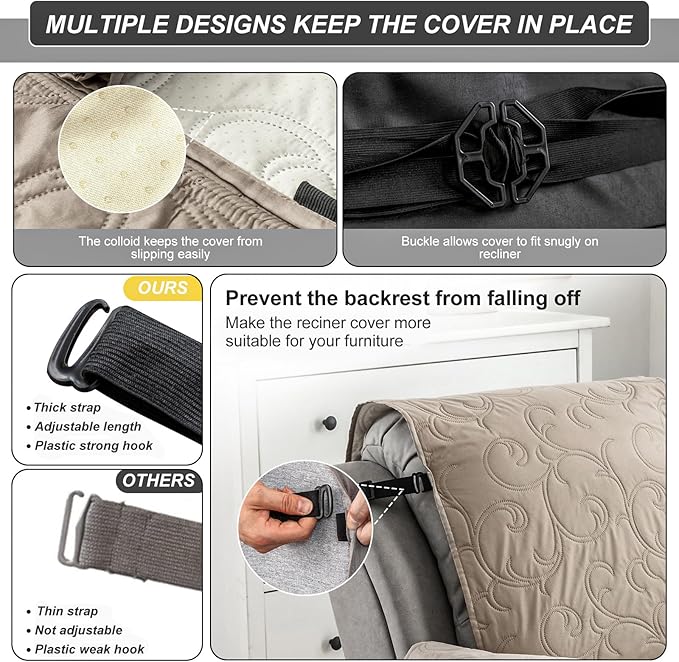 100% Waterproof Recliner Chair Cover, Recliner Chair Covers