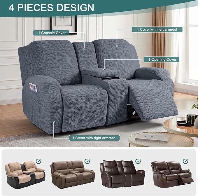 Ruaozz Loveseat Recliner Covers