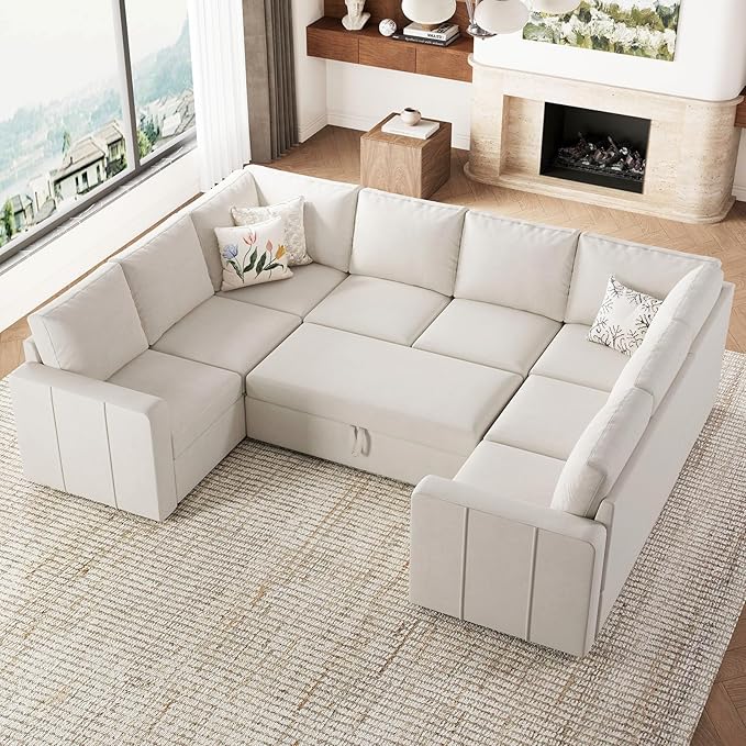 Belffin Modular Sectional Sleeper Sofa Bed