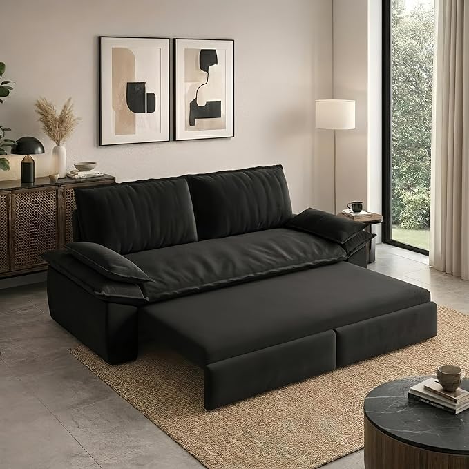 73.2" Sofa Bed Queen, 3-in-1 Pull Out Sofa Bed