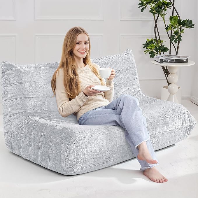 Bean Bag Loveseat Chair Big Sofa Beanbag Chair