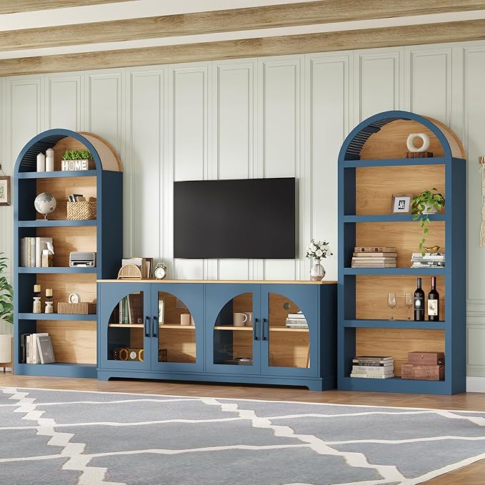 Merax Vintage Farmhouse TV Stand Set
