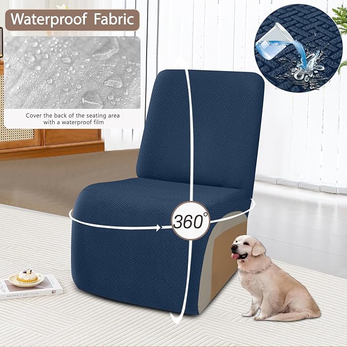ALIECOM 100% Waterproof Recliner Sectional Couch Covers L Shape Stretch Corner