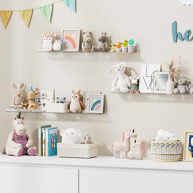 upsimples 6 Pack Acrylic Shelves