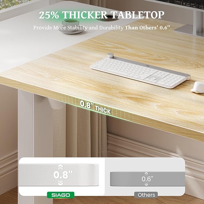 SIAGO Electric Standing Desk Adjustable