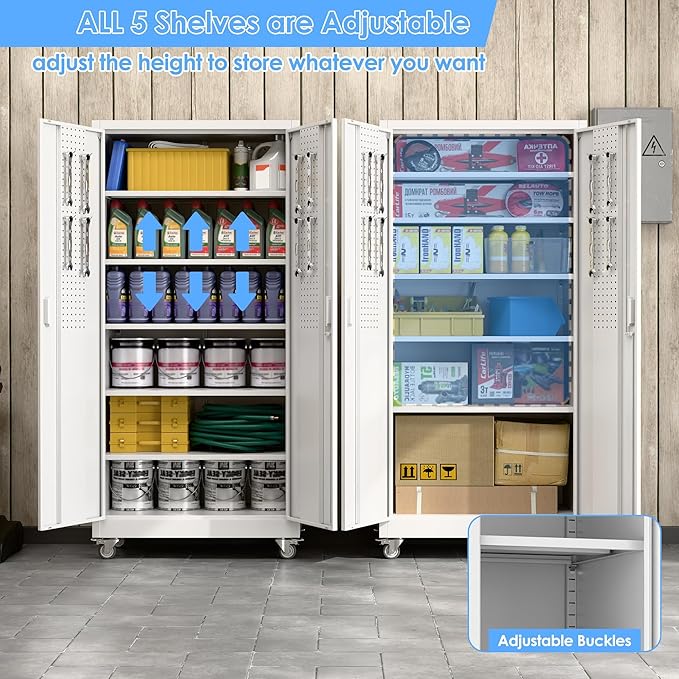 SUXXAN Metal Garage Storage Cabinet