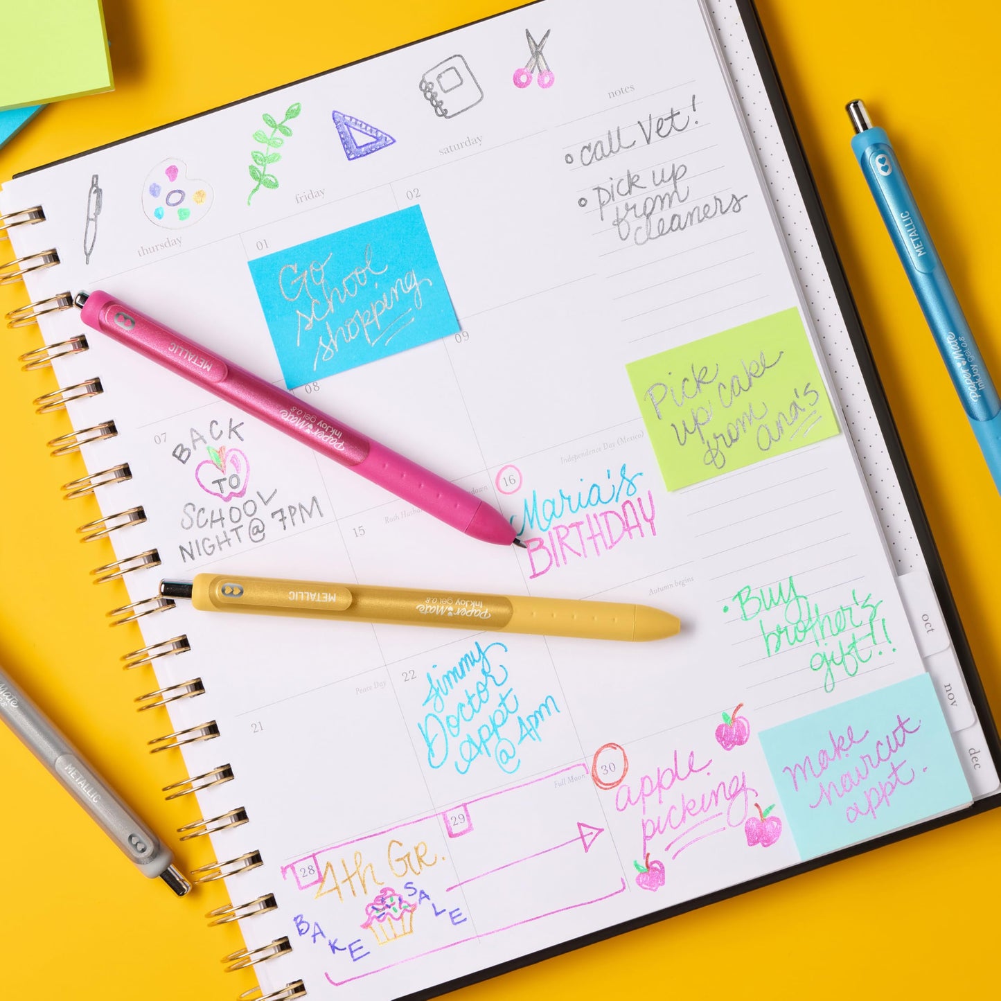 Paper Mate InkJoy Gel Pens Ultimate Pack, Retractable, Featuring Classic, Bright!, and Metallic Inks, Assorted Colors, 30 Count - Writing, Note-Taking, Teacher Supplies, Back to School