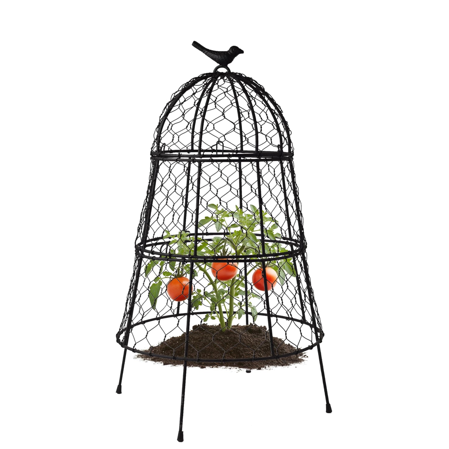 DHAMPOOH Pack of 12 Heavy-Duty Chicken Wire Plant Cloches – Rustproof Garden Protectors and Plant Cages for Vegetables and Flowers – Safeguard Plants from Deer and Critters – 20” x 12”