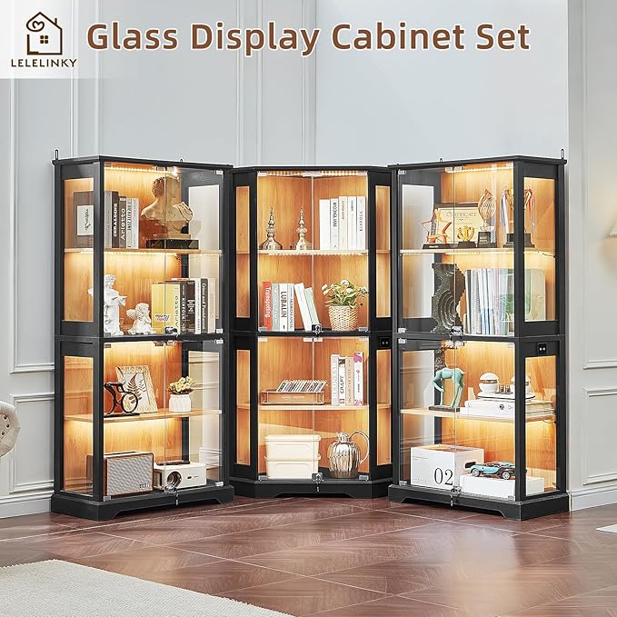 LELELINKY Farmhouse Display Cabinet