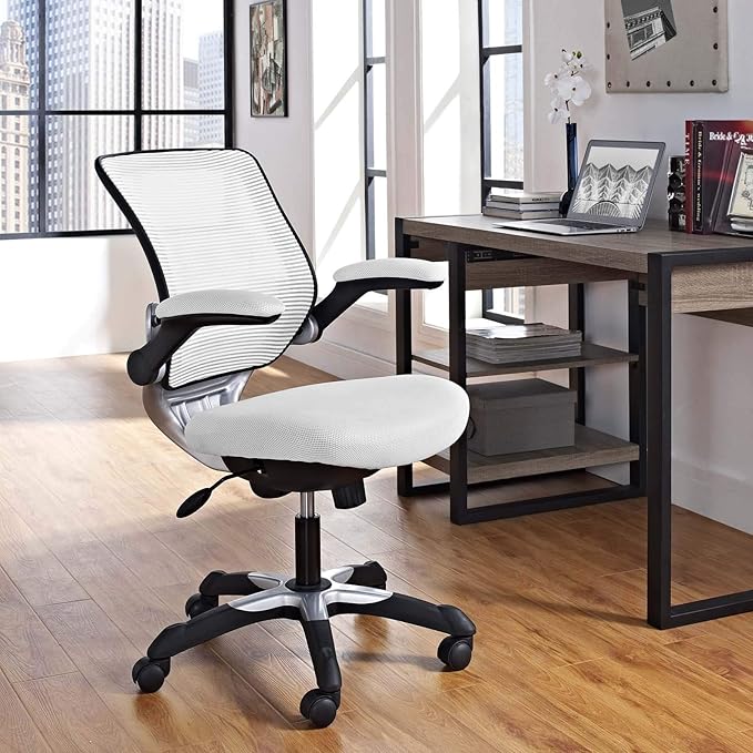 Modway Edge Mesh Back and Mesh Seat Office Chair In Black