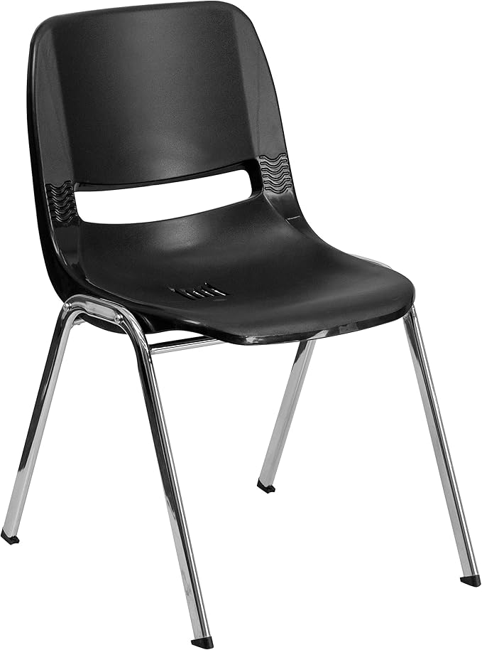 Flash Furniture HERCULES Series 440 lb. Capacity Kid's Black Ergonomic Shell