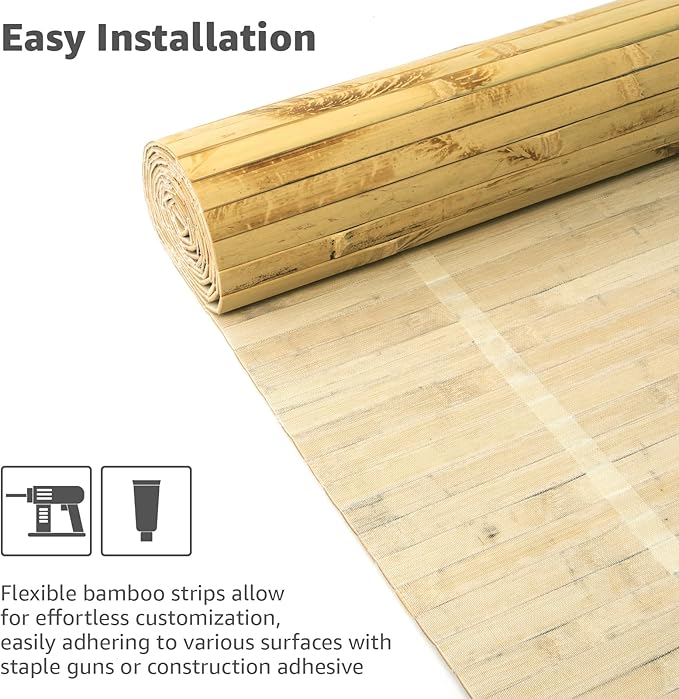 Art3d Natural Bamboo Wall Panel