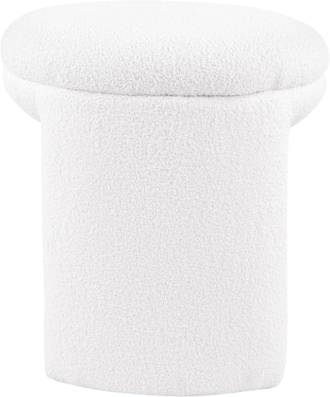 Furniture of America Rami Modern 18-inch Solid Wood Upholstered Ottoman