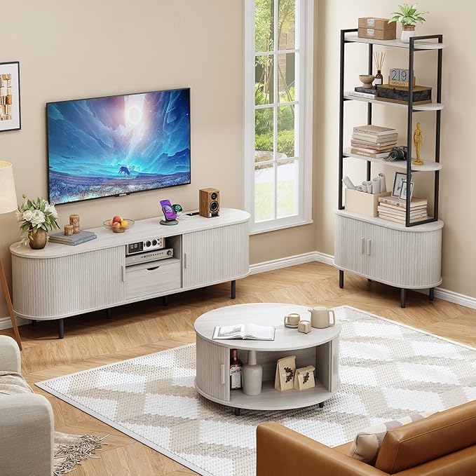 ONBRILL 69" TV Stand with Power Outlet