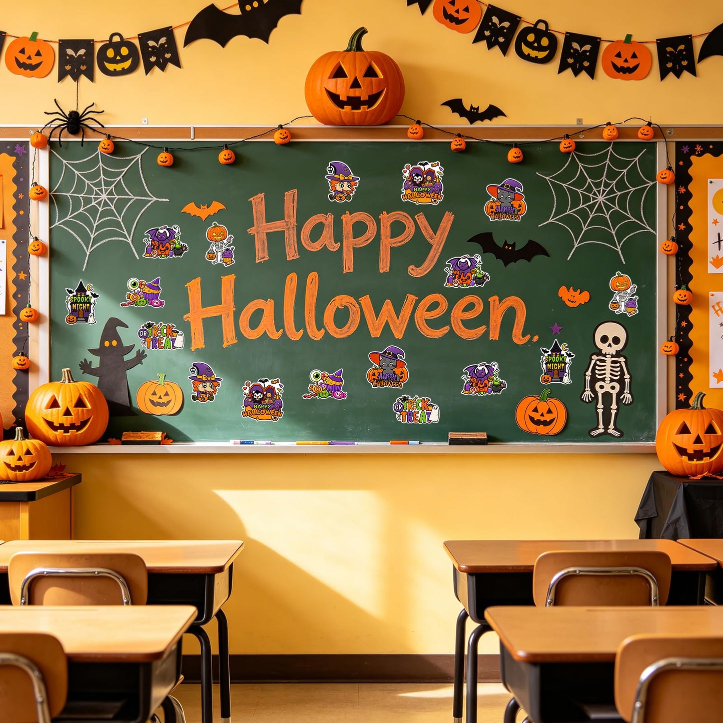 32 Pcs Halloween Crafts DIY Fridge Magnet Set Party Favors Decor Activity