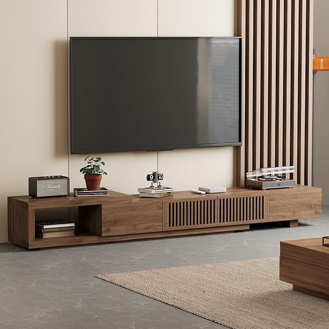Mid-Century Style TV Stand 94.48", Entertainment Center