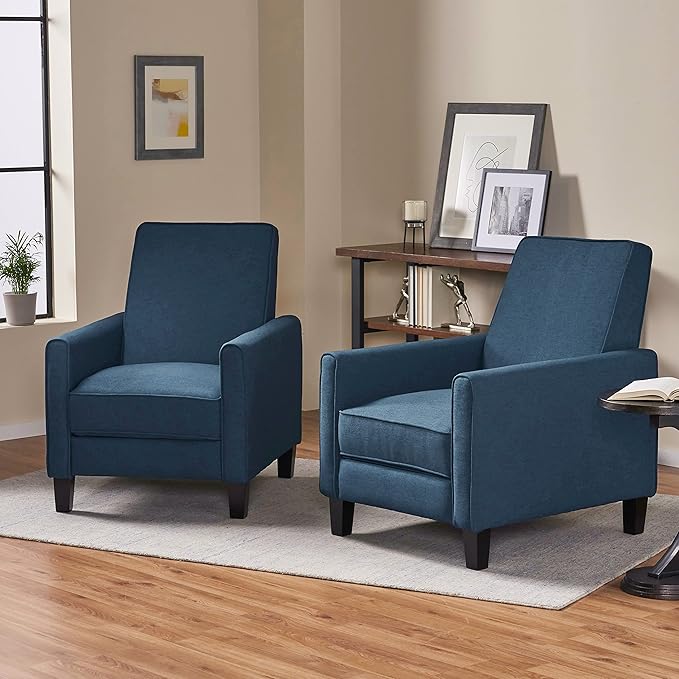 Christopher Knight Home Emmie Fabric Recliner, Dark Brown