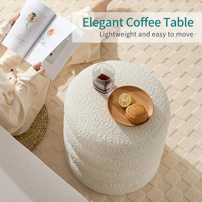 Busaurus Round Ottoman with Storage