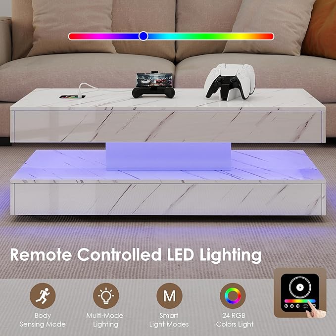 47.2" LED Smart Coffee Table