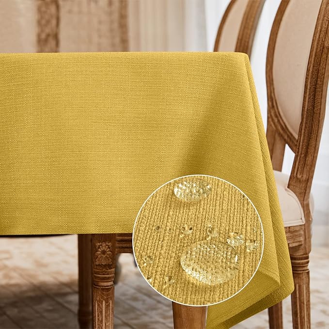 BALCONY & FALCON Rectangle Tablecloth Washable Wrinkle Resistant and Water