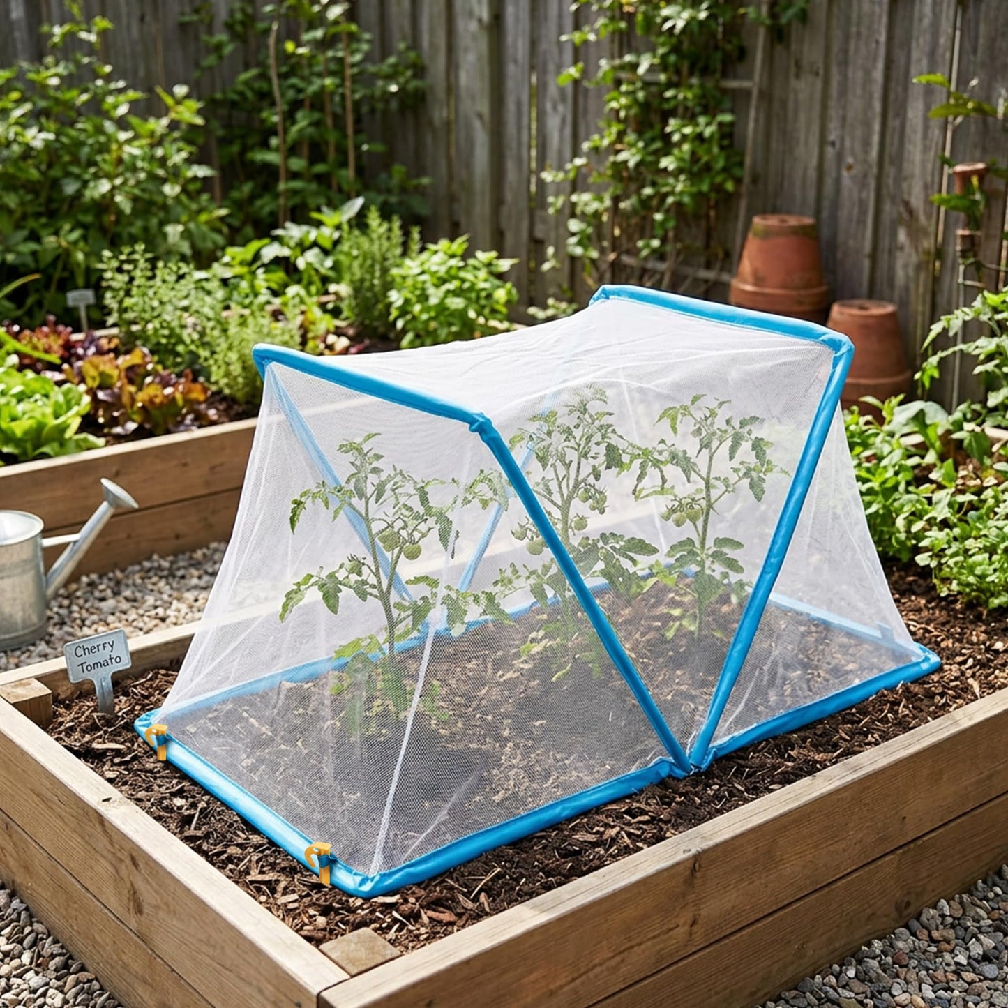 35" x 13" x 15" Foldable Garden Covers for Raised Beds, Garden Bed Insect Bird Netting Plant Cover, Garden Rows Pest Barrier Plant Protector Mesh for Protecting Vegetables Fruits Flowers