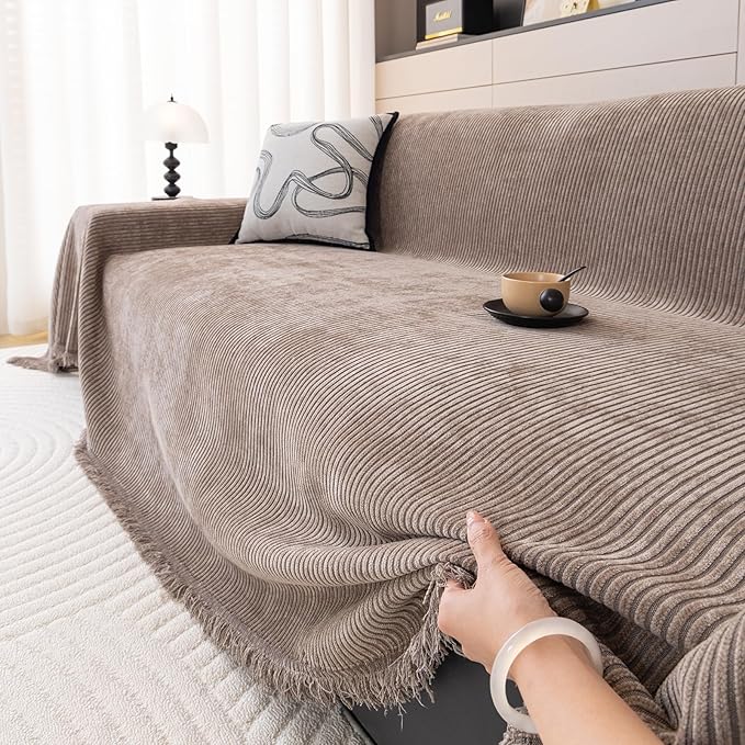 DREAMINGO Modern Minimalist Sofa Covers Washable Pet Furniture Protector Couch
