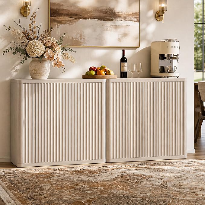 SICOTAS Buffet Cabinet with Storage 69.2" Sideboard Accent Modern Credenza with