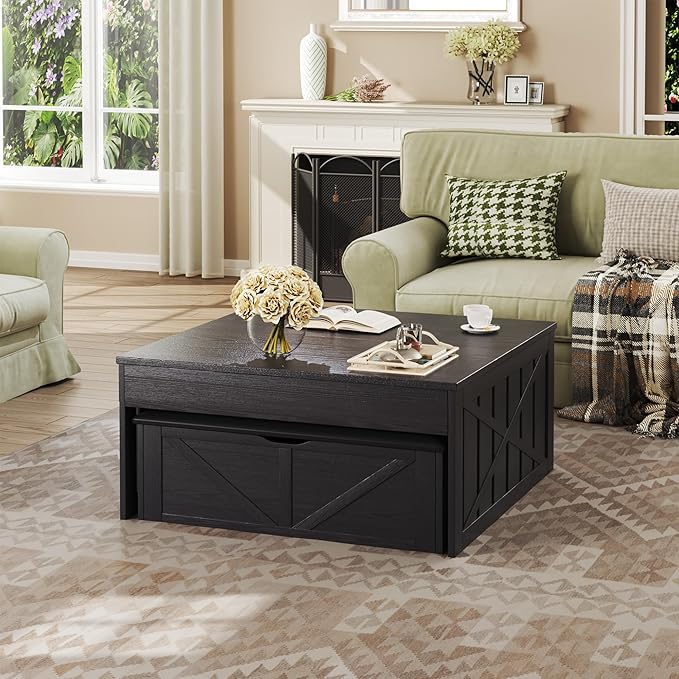 HUAHUU Coffee Table, 31.5 Lift Top Coffee Tables