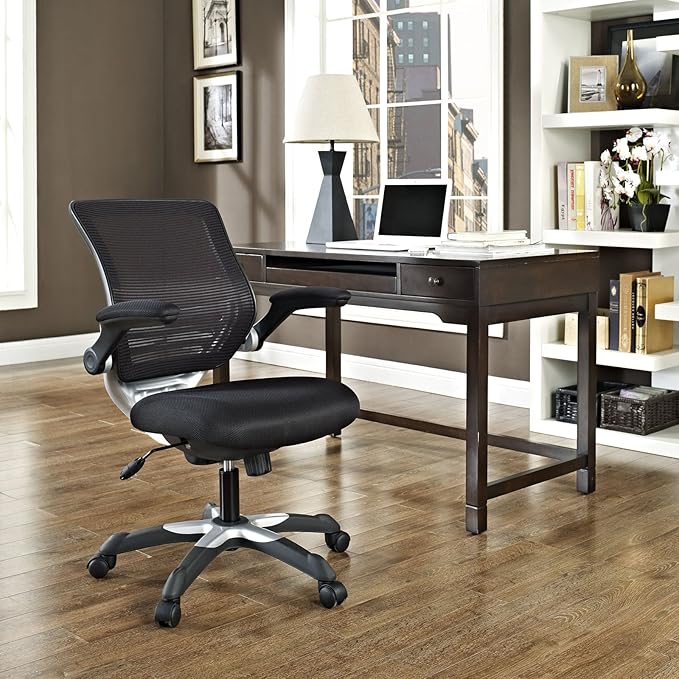 Modway Edge Mesh Back and Mesh Seat Office Chair In Black