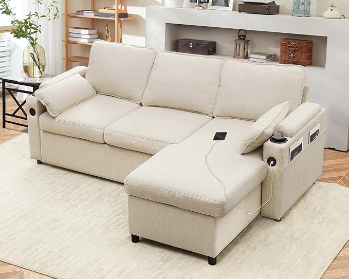 DURASPACE Sofa Bed Sleeper Pull Out 2 in 1 Sectional Sleeper Sofa Couches