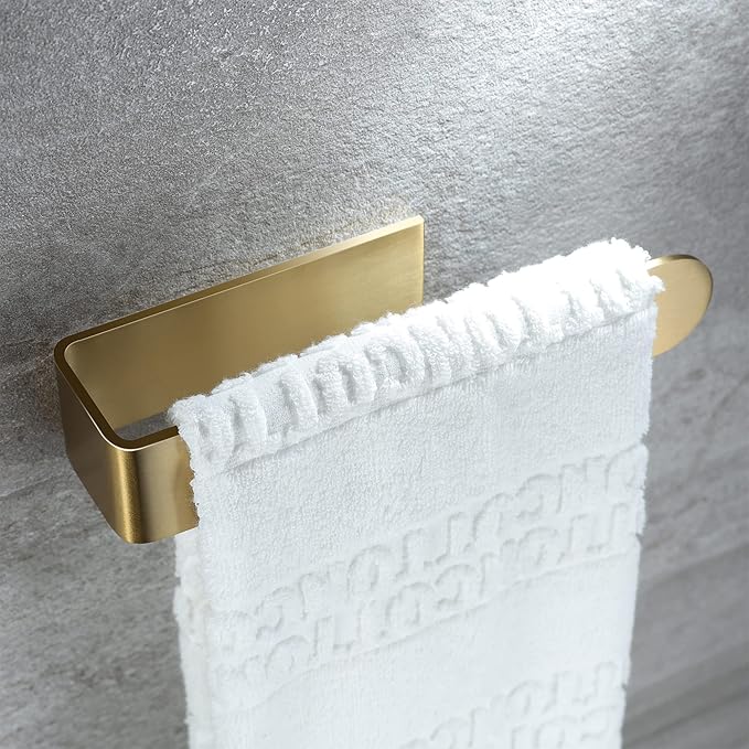 Taozun Adhesive Towel Rack/Hand Towel Holder, Stainless Steel Brushed Towel Ring