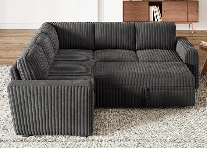 HONBAY Modular Sectional Sleeper Sofa