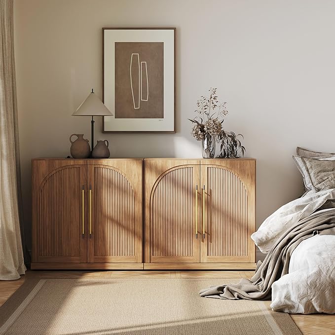 BELLEZE Set of 2 Modular Sideboard