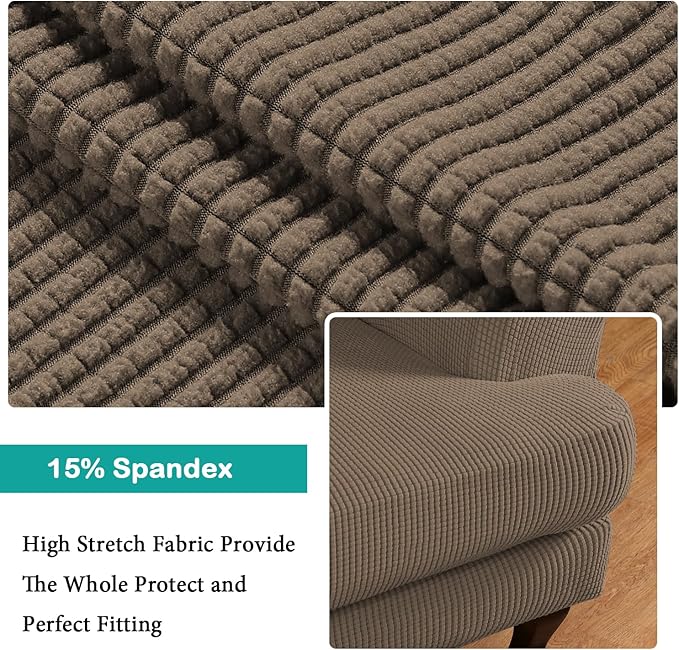 Turquoize Wingback Chair Covers 2 Piece Wing Chair Slipcover Stretch Slipcovers