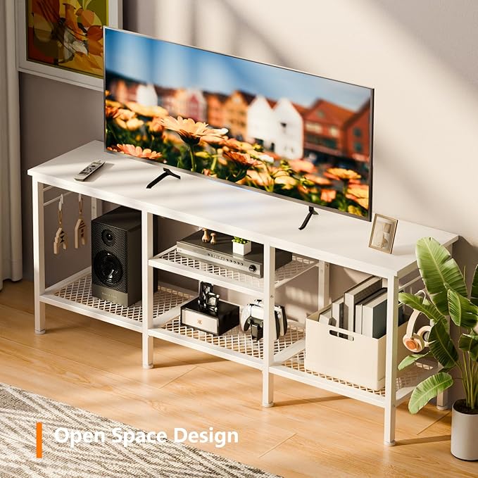 Furologee TV Stand for TVs up to 55 Inch, Entertainment Center