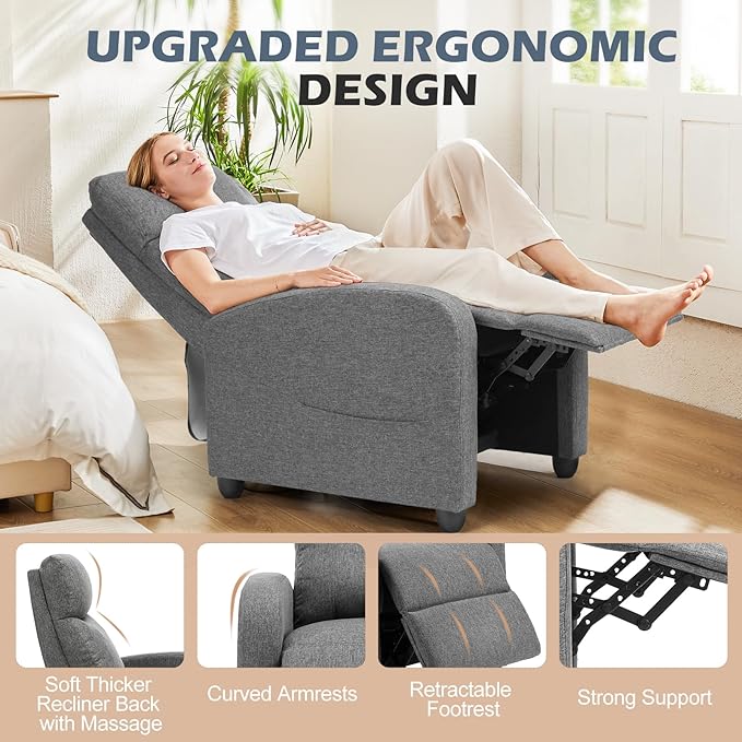 Sweetcrispy Massage Recliner Chair