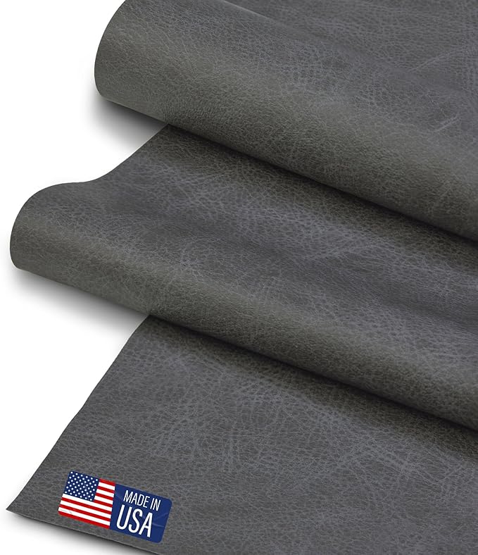 Faux Leather Fabric, Thick Durable Synthetic Repholstery Leather Vinyl