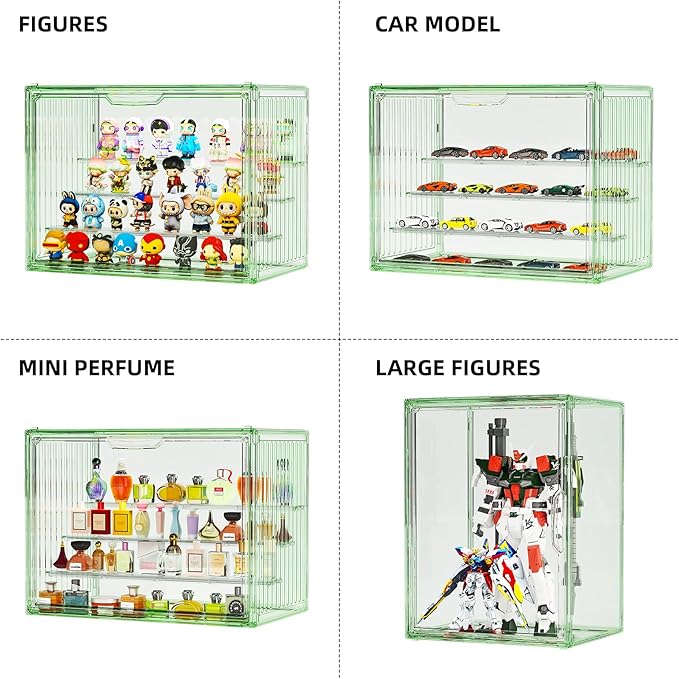 Clear Green Acrylic Figure Display Case