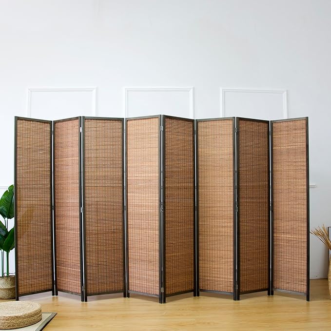 Furnnylane 8 Panel Bamboo Room Divider