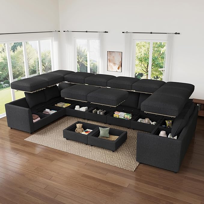 HONBAY Modular Sectional Sofa Sleeper Couch