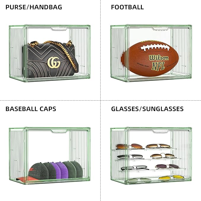 Colorful Figure Display Case for Collectibles 4 Layer Hobby Figurine Display
