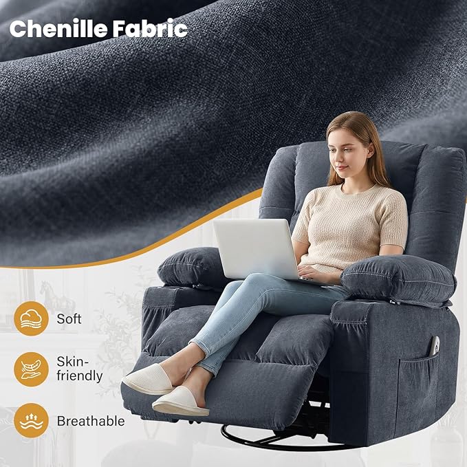 Swivel Recliner Chair for Adults