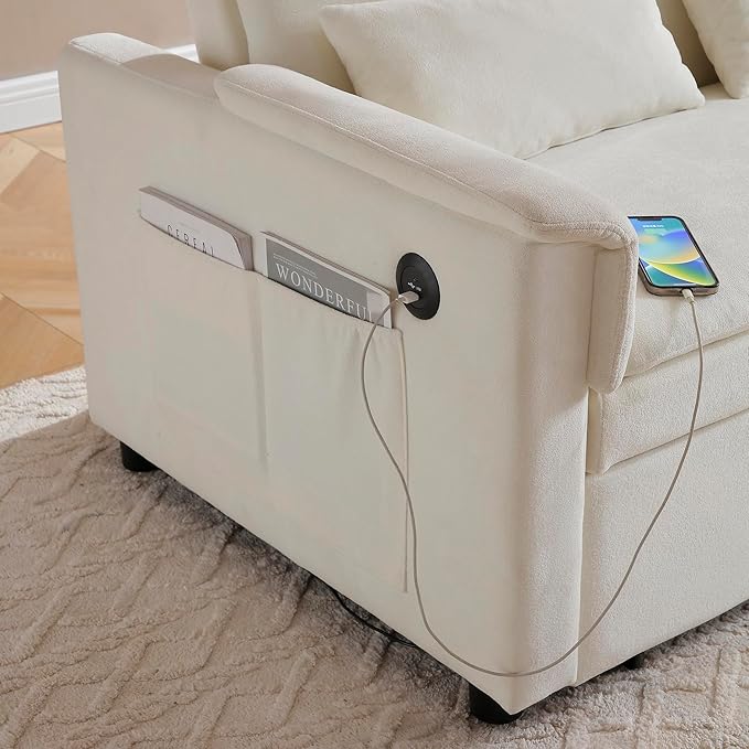 55.5" Small Sleeper Sofa Couch