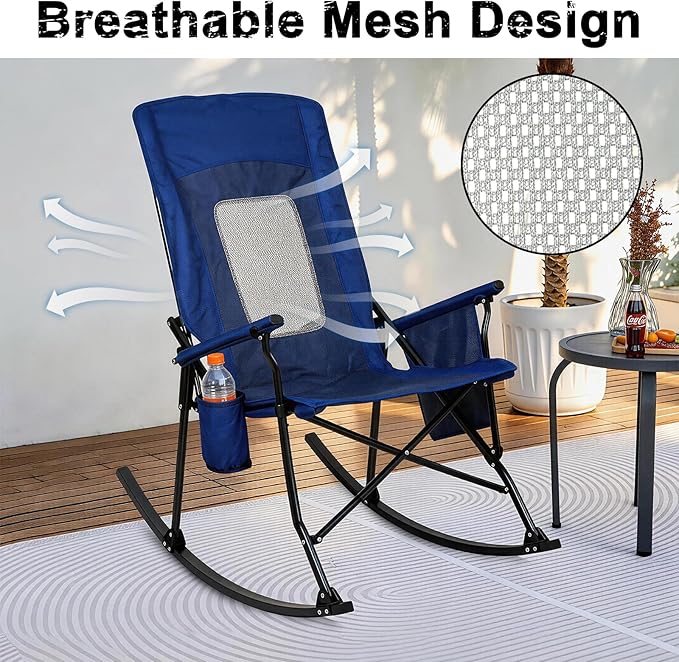 Romswi 2 Pack Rocking Camping Chair