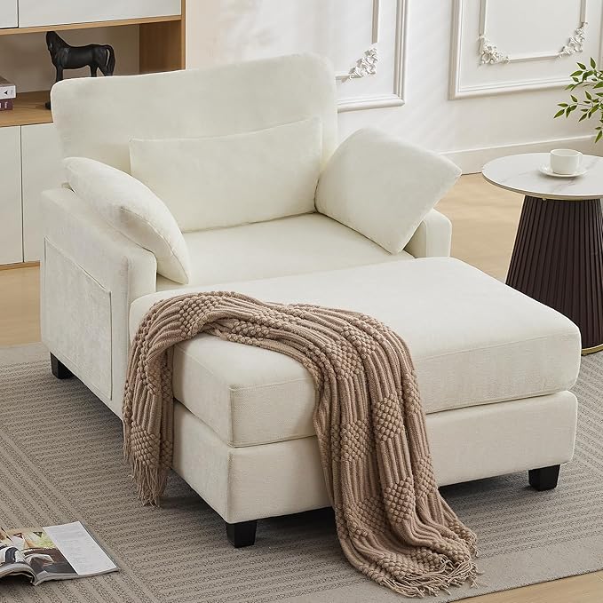 WUTUTUEE 57.5" Oversized Chaise Lounge