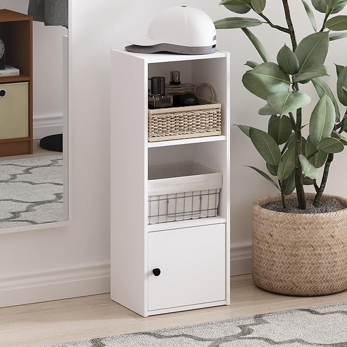 Furinno LUDER Book Shelf, 3-Tier Modern Bookshelf, Bookcase