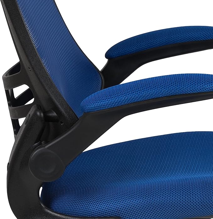 Flash Furniture Kelista Mid-Back Blue Mesh Swivel Ergonomic Task Office Chair