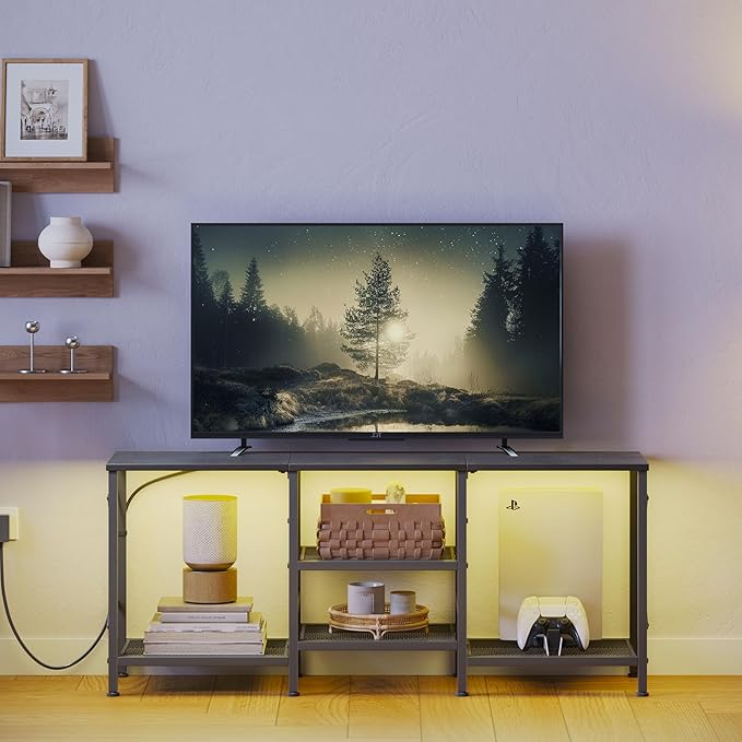 JARHETUN TV Stand with LED Lights